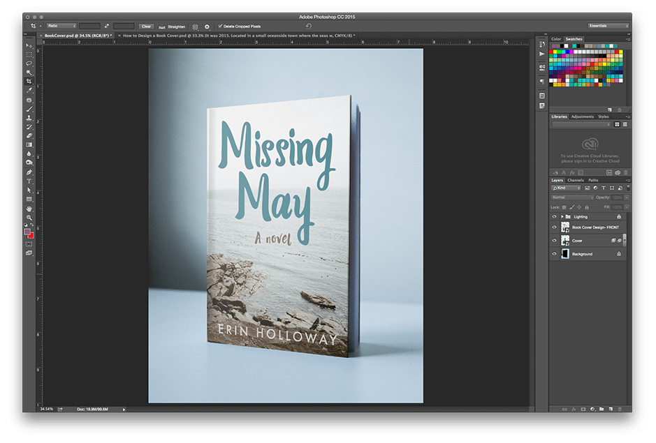 Import into photoshop · step 4: How To Make A Book Mockup Finicky Fox Design