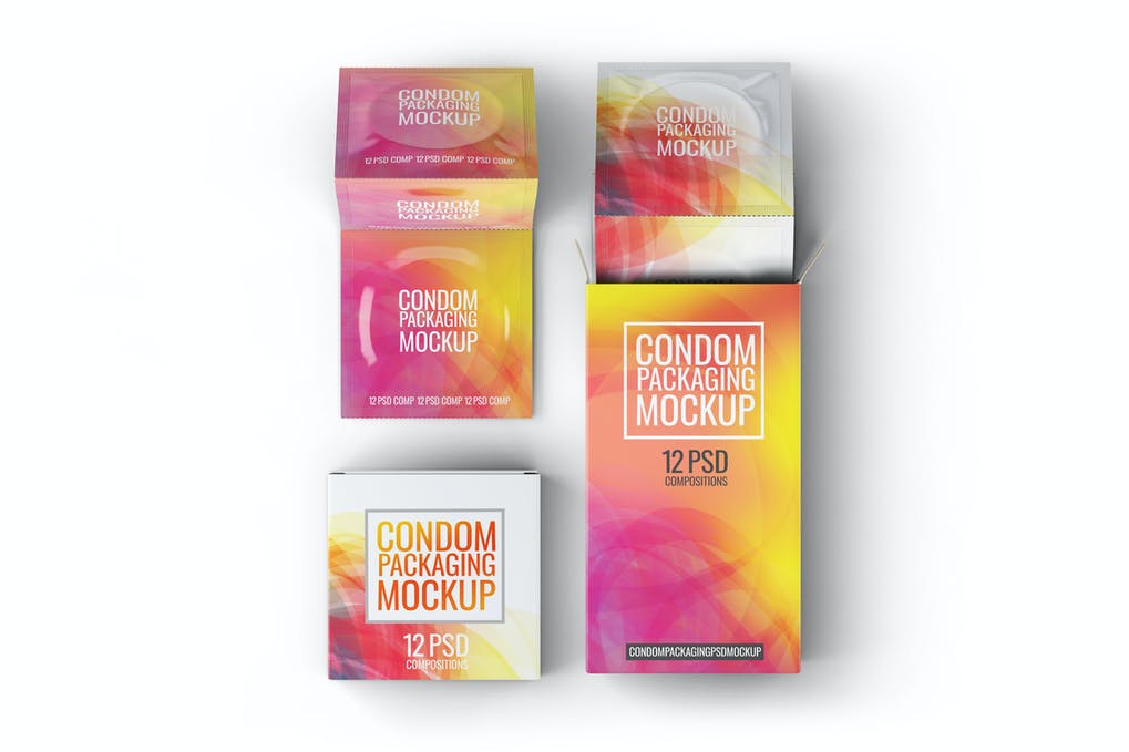 A versatile and fully customizable condom psd template that allows you to add a realistic look and feel to your . 140 Best Condom Mockup Templates Free Premium