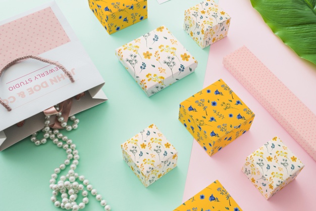 Showcase your design of logo of jewelry company on this free mockup of jewelry. 130 Best Jewelry Box Mockup Templates Free Premium