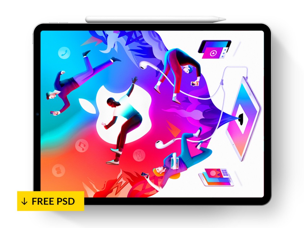 How to use a mockup template · 1. Free Ipad Pro Mockups For 2020 Psd Sketch December 2021 Ux Planet
