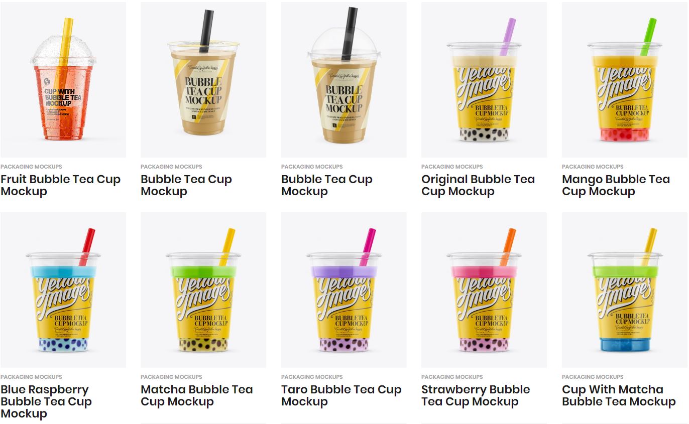 JPG Pearl milk tea dessert drink cup. 50 Best Bubble Tea Mockup Templates Graphic Design Resources