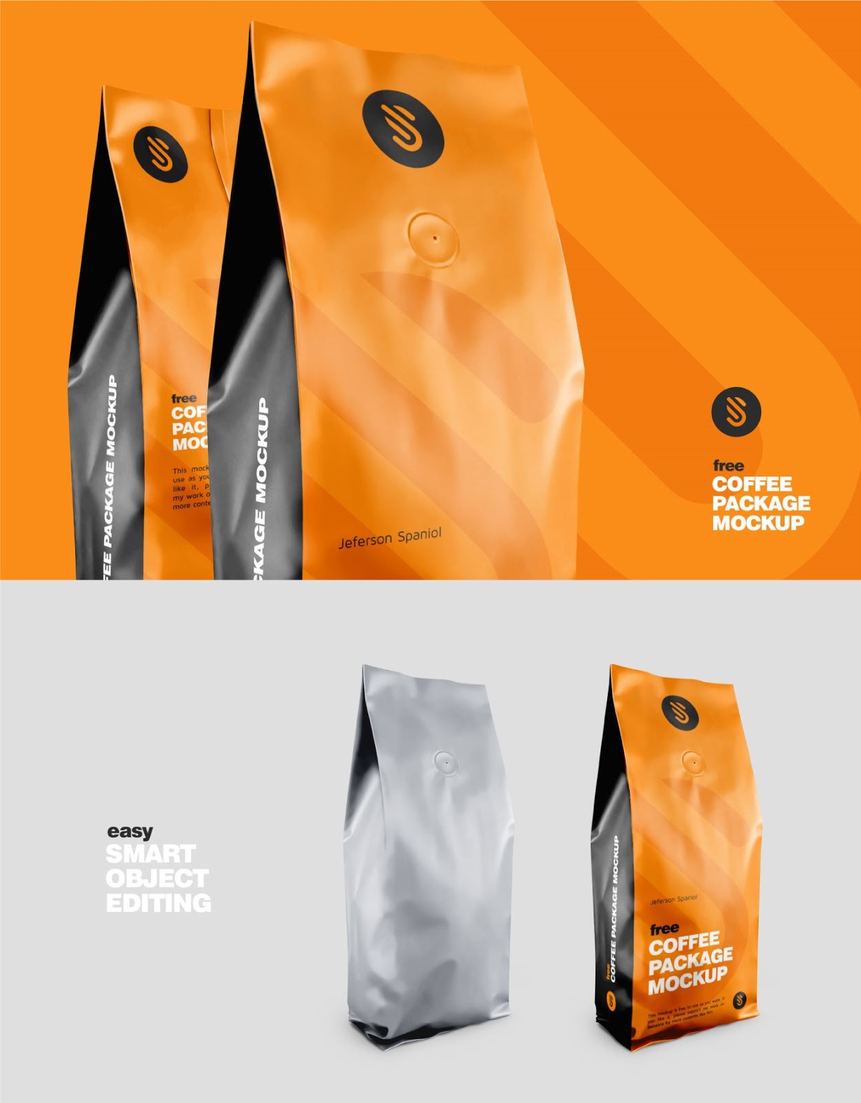Free aluminium coffee standing pouch packaging mockup psd. 50 Best Coffee Package Mockup Templates Graphic Design Resources