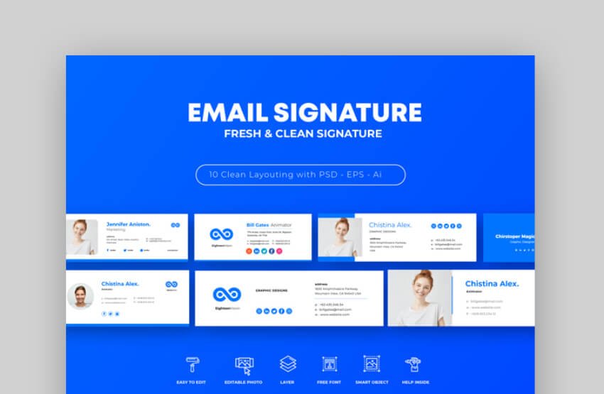 39+ Download Email Signature Design Mockup PSD