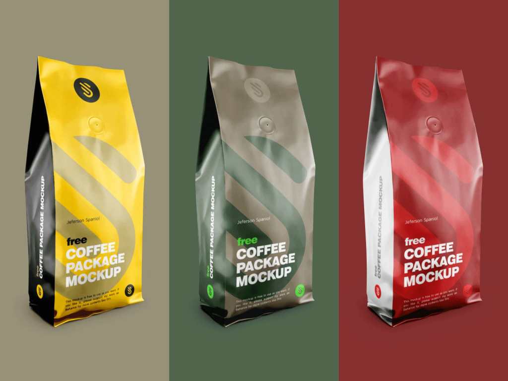 31+ Download Free Coffee Bag Mockup PSD