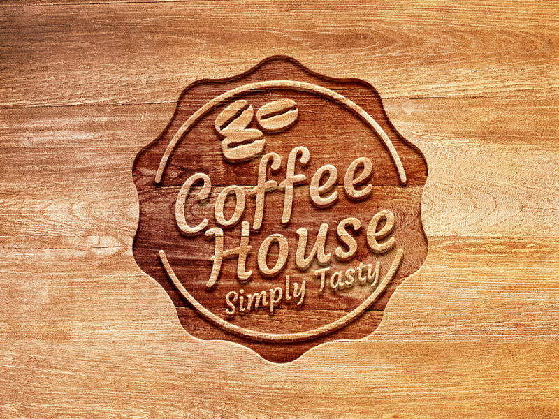 20+ Download Wood Logo Mockup Psd Free&nbsp;PSD
