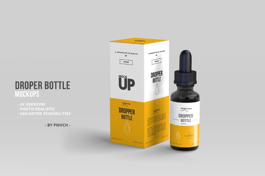 34+ Download Dropper Bottle Mockup Free Psd&nbsp;PSD