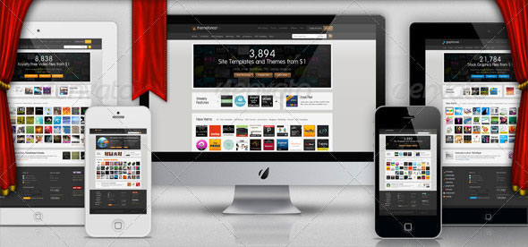 44+ Download Computer Tablet Phone Mockup&nbsp;PSD