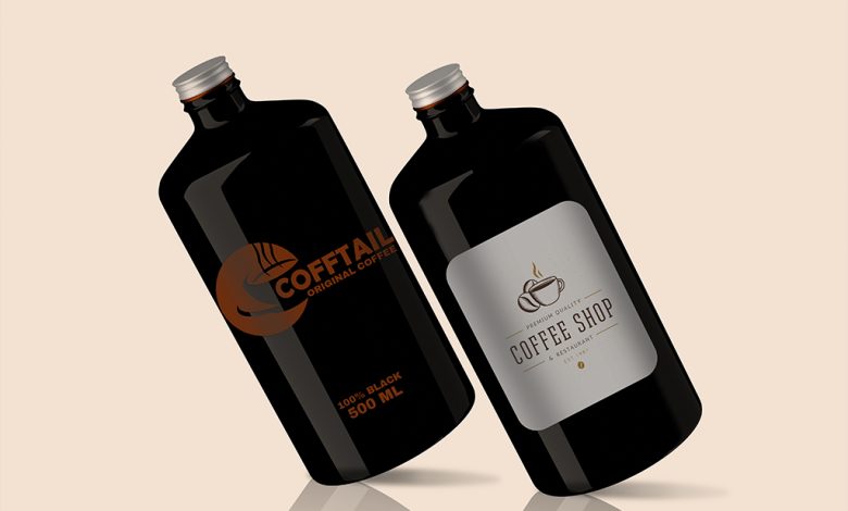 34+ Download Coffee Bottle Mockup Psd Free&nbsp;PSD