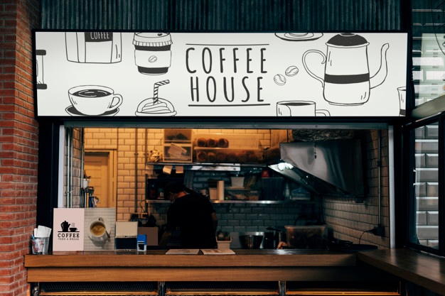 24+ Download Coffee Shop Mockup Free&nbsp;PSD