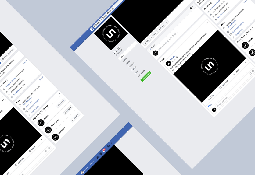 10+ Download Facebook Page Mockup Mobile 2020 PSD