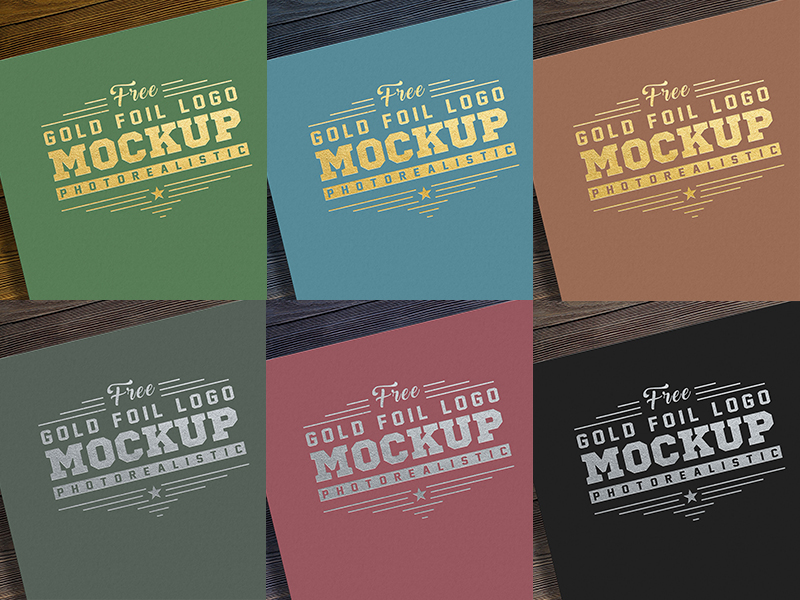 37+ Download Gold Foil Logo Mockup Psd Free PSD