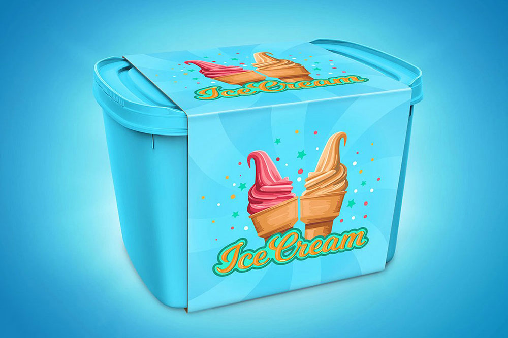 13+ Download Ice Cream Packaging Mockup Free&nbsp;PSD